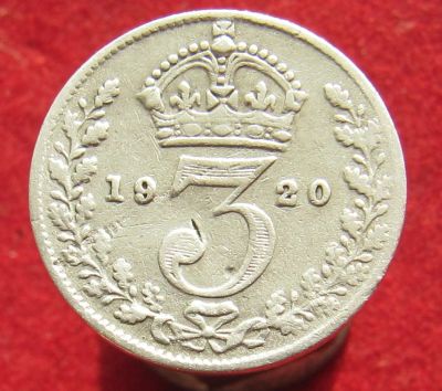 Лот: 15327243. Фото: 1. Серебро. Великобритания 3 пенса... Остальные страны