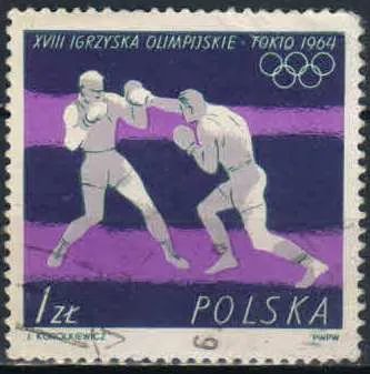 Лот: 21392365. Фото: 1. 1964. Польша. Олимпийские игры... Марки