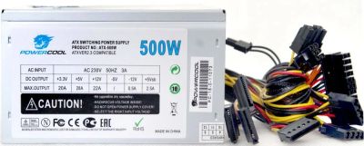 Лот: 19077741. Фото: 1. Новый блок питания PowerСool ATX-500... Корпуса, блоки питания