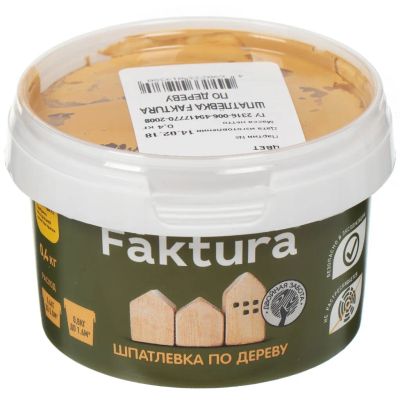 Лот: 24093030. Фото: 1. Шпатлевка Faktura, акриловая... Смеси, шпатлевки, цемент