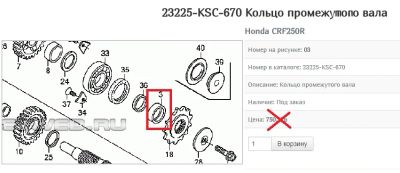 Лот: 7253189. Фото: 1. Кольцо промежутого вала на Honda... Запчасти