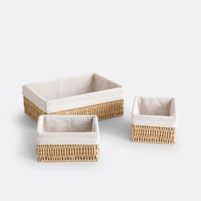 Лот: 25175852. Фото: 1. Комплект из трех корзин из LaRedoute. Другое (одежда, обувь, галантерея)