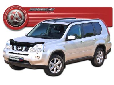 Лот: 4831345. Фото: 1. Дефлектор капота (чёрный) Nissan... Детали тюнинга