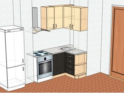 Лот: 6057124. Фото: 1. дизайн проект кухонного гарнитура. Кухонные гарнитуры