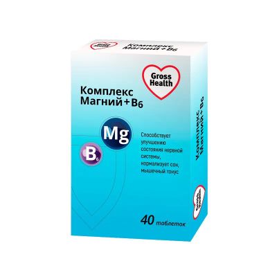 Лот: 24189816. Фото: 1. Gross Health Комплекс Магний+витамин... Лекарства
