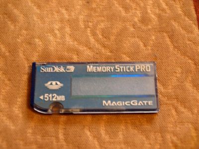 Лот: 3600534. Фото: 1. Memory Stick PRO 512. Карты памяти