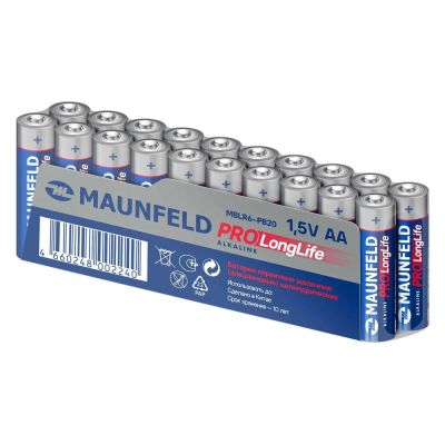 Лот: 24533909. Фото: 1. Батарейки Maunfeld Pro Long Life... Батарейки, аккумуляторы, элементы питания