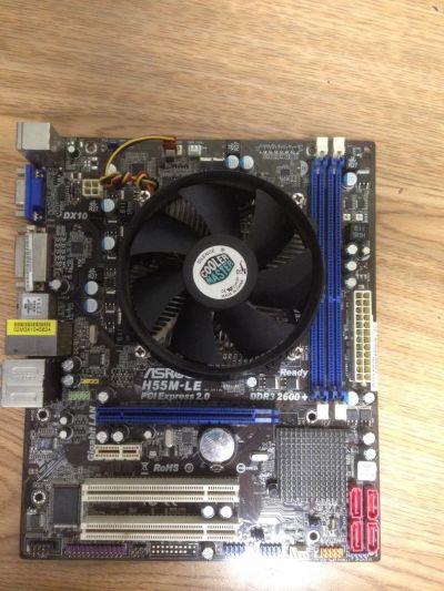 Лот: 10901396. Фото: 1. Asrock H55M LE + Core i3 530. Комплекты запчастей
