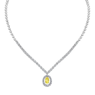 Лот: 24645611. Фото: 1. Колье с бриллиантами. Колье