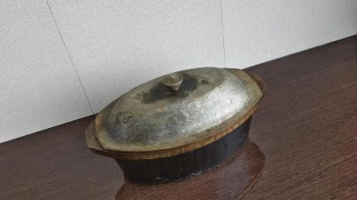 Лот: 9970290. Фото: 1. Утятница (жаровня, казан) 2-3... Жаровни, казаны