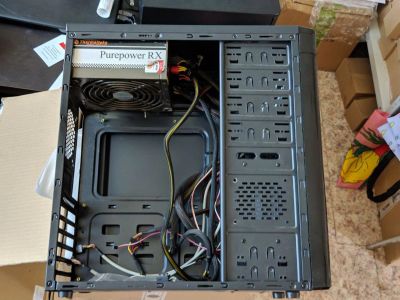 Лот: 13995789. Фото: 1. Корпус CaseCom CJN-939 с БП Thermaltake... Корпуса, блоки питания