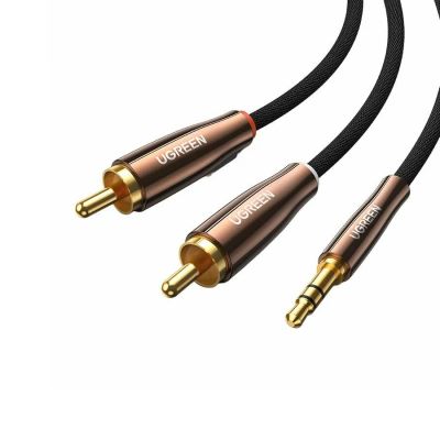 Лот: 25010324. Фото: 1. Кабель_аудио 3.5Дж-2RCA - _1м... Шлейфы, кабели, переходники