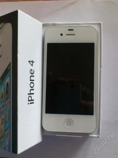 Лот: 2692656. Фото: 1. Новый! iPhone 4 - 32Gb White. Смартфоны