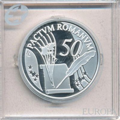 Лот: 6615758. Фото: 1. Бельгия 10 евро 2007 50 лет Римский... Европа