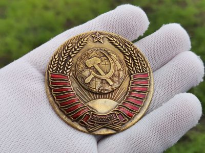 Лот: 25521503. Фото: 1. Знак Герб СССР тяжелый большой... Сувенирные
