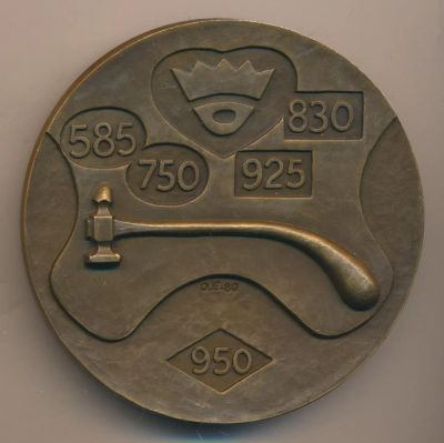 Лот: 7728996. Фото: 1. Финляндия Медаль 1980 75 лет Ассоциация... Сувенирные