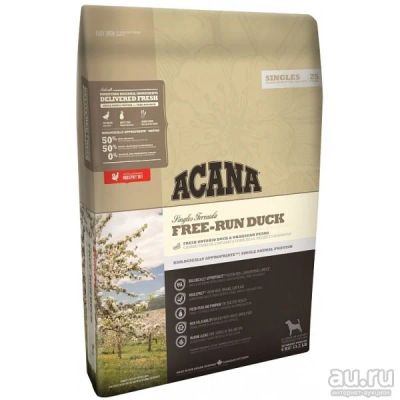 Лот: 15054855. Фото: 1. Acana (Акана) Утка 2кг сухой корм... Корма