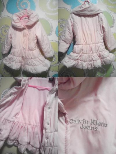 Лот: 7009732. Фото: 1. Пальто для девочки Calvin Klein. Верхняя одежда