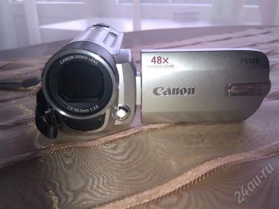 Лот: 372080. Фото: 1. Видеокамера CANON FS100 (с рубля... Видеокамеры