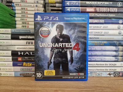 Лот: 25884565. Фото: 1. Игра Uncharted 4 A Thief's End... Игры для консолей