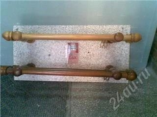 Лот: 132802. Фото: 1. Карниз для штор деревянный ОРЕХ... Шторы, тюль