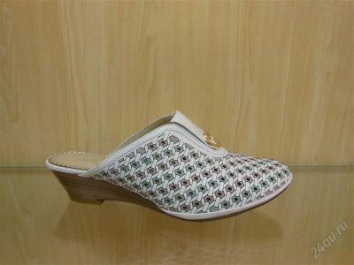 Лот: 2740757. Фото: 1. Закрытое сабо из натуральной кожи... Сабо