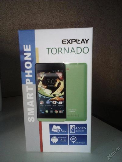 Лот: 5870415. Фото: 1. Смартфон Explay Tornado на 3 SIM-карт. Смартфоны