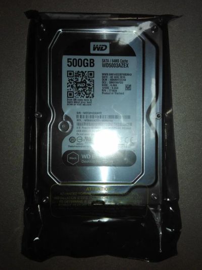 Лот: 8875648. Фото: 1. HDD 500ГБ, Western Digital Caviar... Жёсткие диски