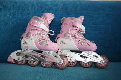 Лот: 4298168. Фото: 1. Ролики раздвижные р-р 28-32. Роликовые коньки, скейтборды, самокаты