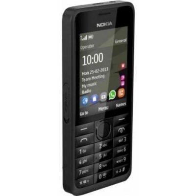 Лот: 4130812. Фото: 1. Nokia 301.1 черный без задней... Кнопочные мобильные телефоны