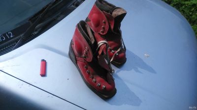 Лот: 14106854. Фото: 1. кожаные ботинки для прыгунов с... Ботинки