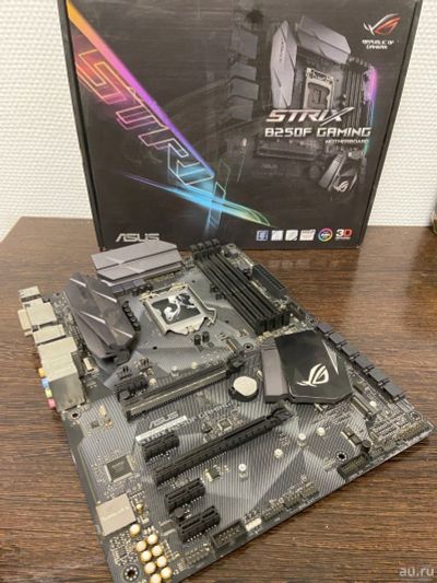 Лот: 15320030. Фото: 1. Материнская плата Asus Strix B250F... Материнские платы