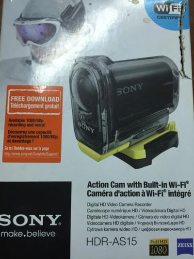 Лот: 8170897. Фото: 1. экшн камера SONY HDR-AS 15. Экшн камеры