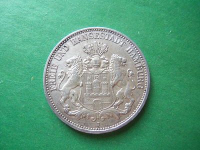 Лот: 19301858. Фото: 1. Германия Гамбург 3 марки 1911... Германия и Австрия