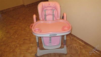 Лот: 2861191. Фото: 1. Стул для кормления Jetem розовый... Столики, стулья, парты