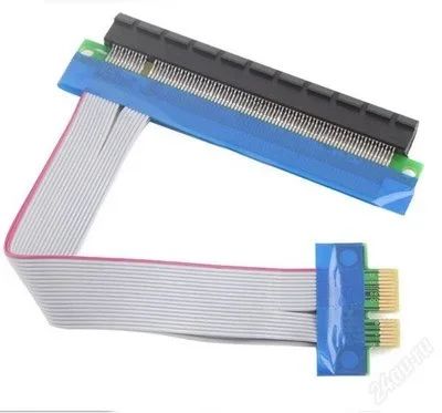 Лот: 6511840. Фото: 1. Продам Riser Райзер PCI-E 1x -... Шлейфы, кабели, переходники