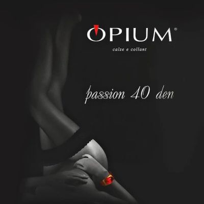 Лот: 5922281. Фото: 1. Чулки Opium 40den, размер 2, черные. Колготки, чулки