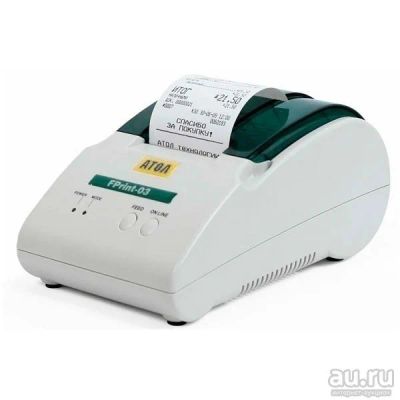 Лот: 13331569. Фото: 1. Принтер чеков Атол FPrint-03. Торговое