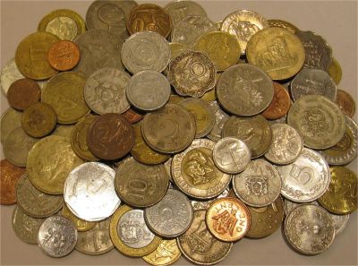 Лот: 9976179. Фото: 1. Коллекция из 100 разных монет... Остальные страны