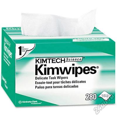 Лот: 219794. Фото: 1. Салфетки Kimtech Kim-Wipes безворсовые... Сетевые кабели