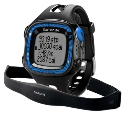 Лот: 9516471. Фото: 1. Garmin Forerunner 15 HRM ref Черно-синие... GPS-навигаторы