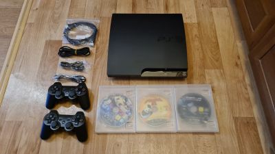 Лот: 16306131. Фото: 1. Sony Playstation 3 Slim (PS3... Игровые приставки, консоли