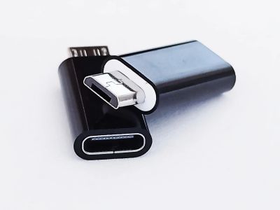 Лот: 12569461. Фото: 1. Переходник Type-C на Micro USB... Дата-кабели, переходники