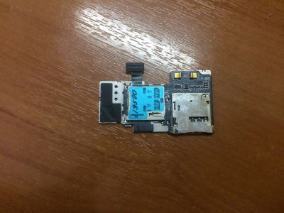Лот: 10933514. Фото: 1. Плата карты памяти сим-карты Samsung... Шлейфы, разъёмы