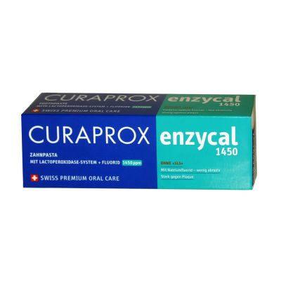 Лот: 23719170. Фото: 1. Curaprox Enzycal 1450 Зубная паста... Лекарства