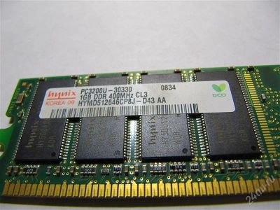 Лот: 2185511. Фото: 1. Hynix 1Gb < PC-3200>. Оперативная память