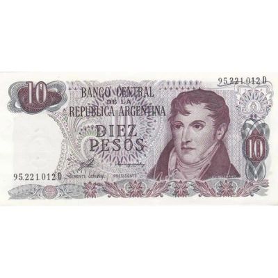 Лот: 19306951. Фото: 1. Аргентина 10 песо 1976 без декрета... Америка