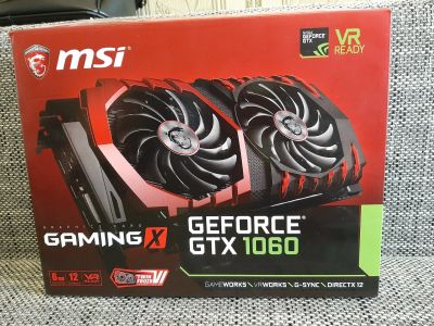 Лот: 16359573. Фото: 1. MSI GeForce GTX 1060 gaming X... Видеокарты