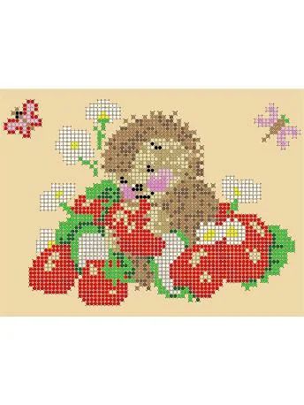 Лот: 4242364. Фото: 1. Вышивка 3D Ежик. Вышивание