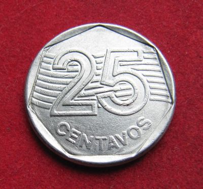 Лот: 19513305. Фото: 1. Бразилия 25 сентаво, 1995 г. Америка